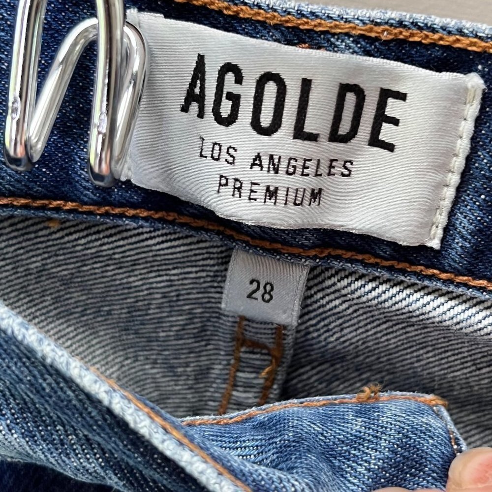 Agolde Riley High Rise Straight Crop -‎ Size 28 - Picture 2 of 7